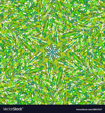Dynamic abstract circular tiled mosaic pattern vector image
