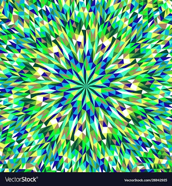 Dynamic abstract circular tiled pattern mosaic vector image