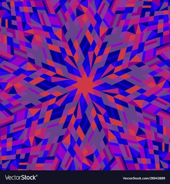 Dynamic abstract colorful circular mosaic vector image