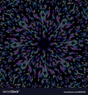 Dynamic abstract colorful circular tile mosaic vector image