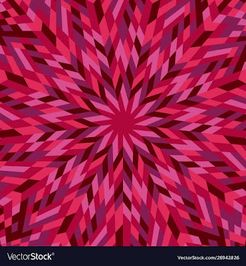 Dynamic abstract colorful radial mosaic vector image