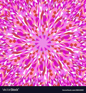 Dynamic abstract hypnotic polygonal mosaic vector image