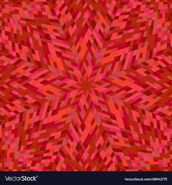 Dynamic abstract hypnotic radial tiled mosaic vector image