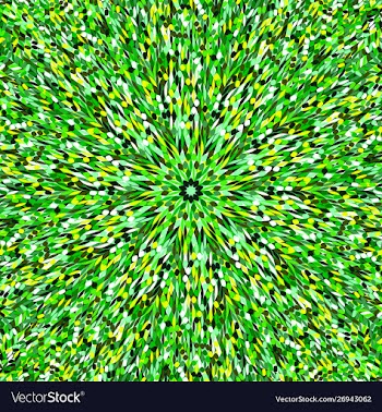 Dynamic abstract hypnotic round flower mosaic vector image