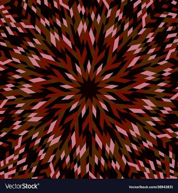Dynamic abstract hypnotic tiled mosaic pattern vector image
