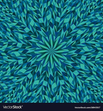 Dynamic abstract hypnotic tiled mosaic pattern vector image