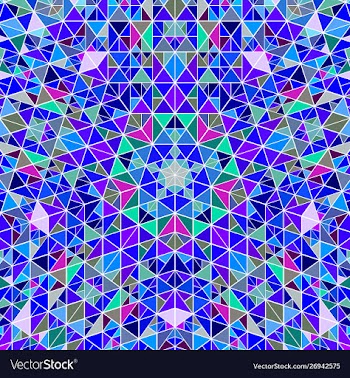 Dynamic abstract polygonal triangle mosaic vector image