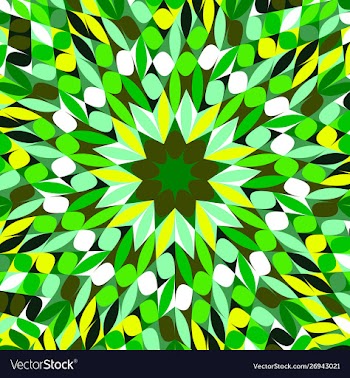 Dynamic abstract stylized flower mosaic pattern vector image