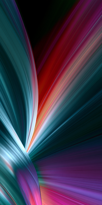 Dynamic Abstract Wallpaper with Metallic Gradient