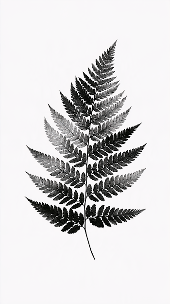 Dynamic Black and White Fern