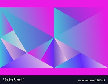 Dynamic colorful abstract gradient mosaic vector image