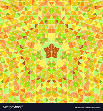 Dynamic colorful abstract polygonal circular vector image