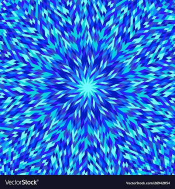 Dynamic colorful geometrical hypnotic round vector image