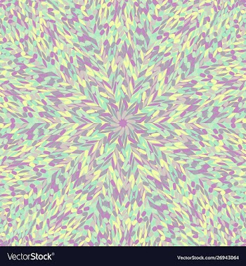 Dynamic colorful hypnotic stylized mosaic flower vector image