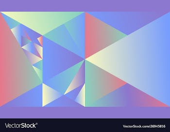 Dynamic colorful polygonal geometric gradient vector image