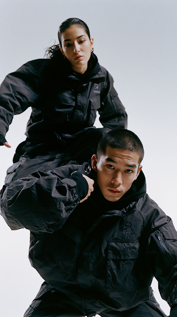 Dynamic Editorial Shot of Models with iPhone 16 Pro Silicone Case