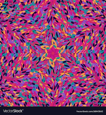 Dynamic geometrical abstract circular tiled vector image