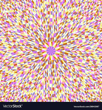 Dynamic geometrical circular triangle mosaic vector image