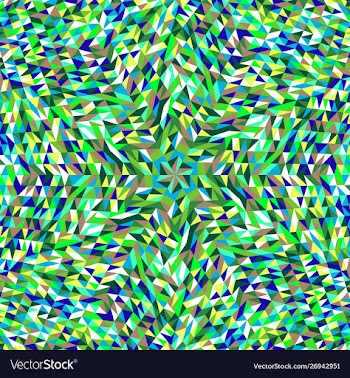 Dynamic geometrical colorful circular tiled vector image