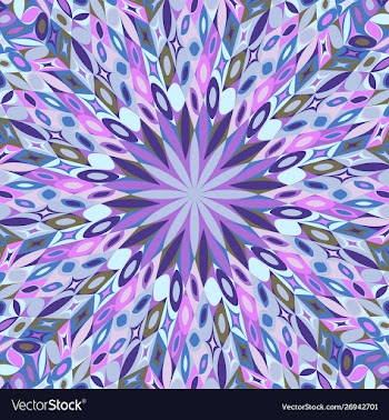 Dynamic geometrical hypnotic radial mosaic vector image