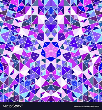 Dynamic geometrical radial pattern mosaic vector image