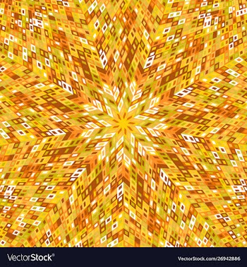 Dynamic geometrical radial pattern mosaic vector image