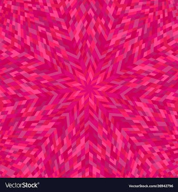 Dynamic geometrical radial tiled mosaic vector image