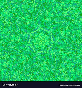 Dynamic geometrical round tile mosaic pattern vector image
