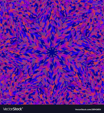 Dynamic geometrical round tile pattern mosaic vector image