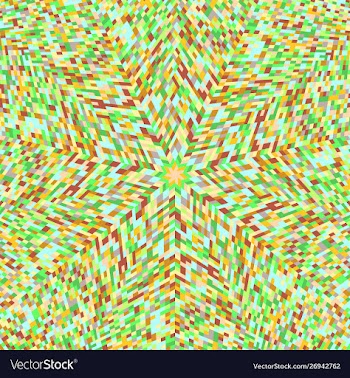 Dynamic geometrical round tile pattern mosaic vector image