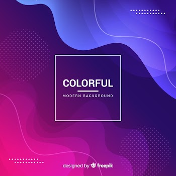 Dynamic gradient shapes background Free Vector