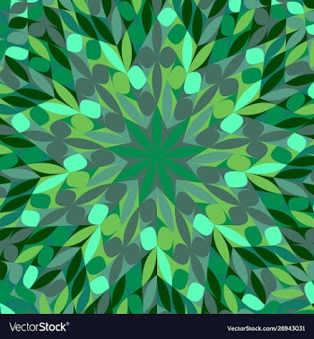 Dynamic hypnotic abstract circular burst flower vector image