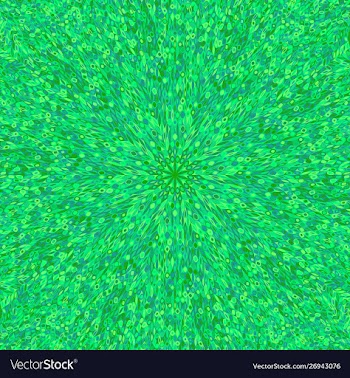 Dynamic hypnotic abstract round tile flower vector image