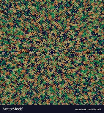 Dynamic hypnotic circular burst mosaic pattern vector image