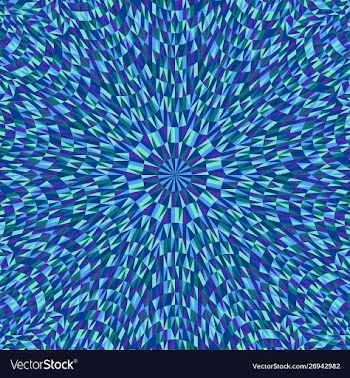 Dynamic hypnotic colorful abstract round tile vector image