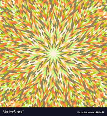 Dynamic hypnotic colorful tiled mosaic pattern vector image
