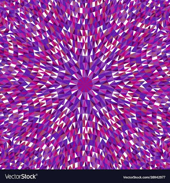 Dynamic hypnotic geometrical circular tile vector image
