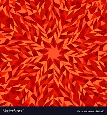 Dynamic hypnotic radial tiled pattern mosaic vector image