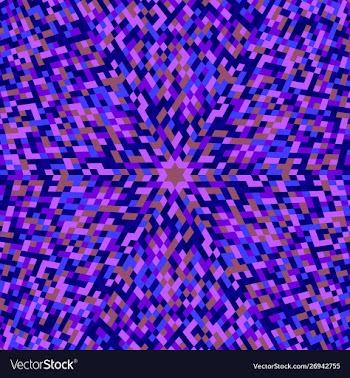 Dynamic hypnotic round tile mosaic pattern vector image