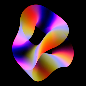 Dynamic Intertwined Ribbons in Vivid Gradients