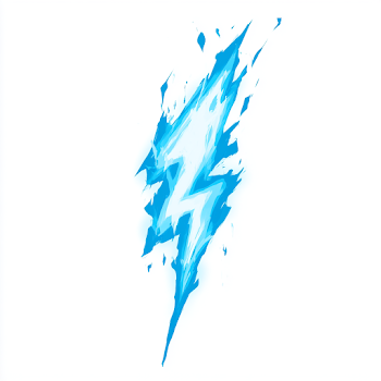 Dynamic Lightning Bolt VFX Sprite