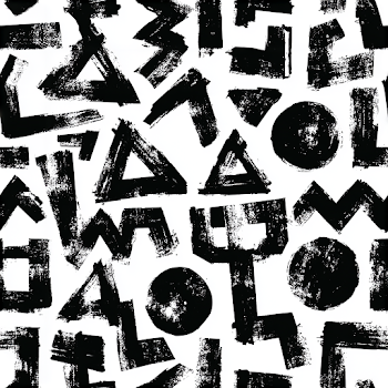 Dynamic Monochrome Abstract Pattern