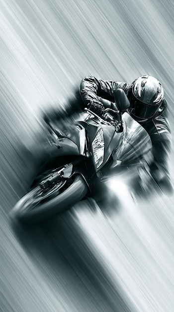 Dynamic Motorcycle Racing Action