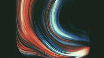 Dynamic Neon Light Painting on Black