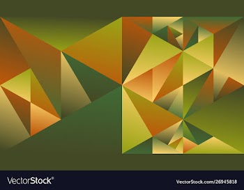 Dynamic polygonal multicolor gradient triangle vector image