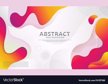 dynamic style banner design with fluid color