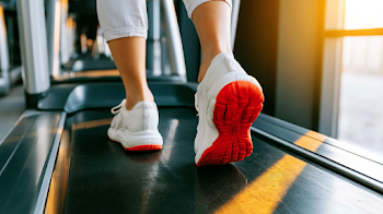Dynamic Treadmill Workout in Modern Gym