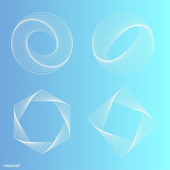 Dynamic wave badge set | Free stock vector - 487011