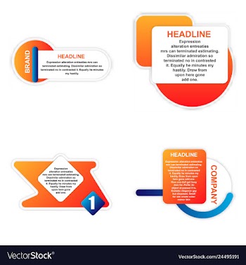 E-commerce banner set nice plastic cards in vector image