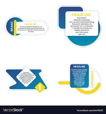 E-commerce banner set nice plastic cards in vector image